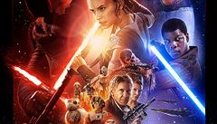 Plakát k sedmému dílu Star Wars: síla se probouzí.