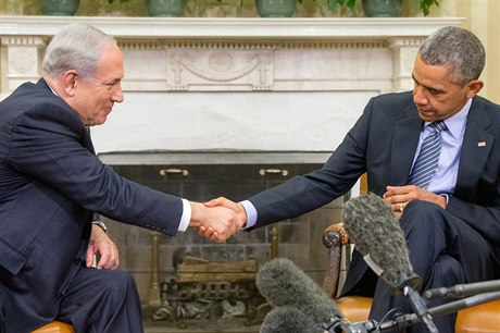 Rozhádaní partnei. Americký prezident Barack Obama jednal s izraelským...