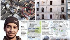 Místo, kde se skrývali teroristé v paíské tvrti Saint-Denis, moná tam nael...