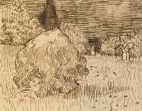 Vincent van Gogh: Zahrada v Arles (1888). Odhadovaná cena: 1,8 a 2,5 milionu...