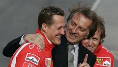 Michael Schumacher (vlevo) a Luca di Montezemolo.