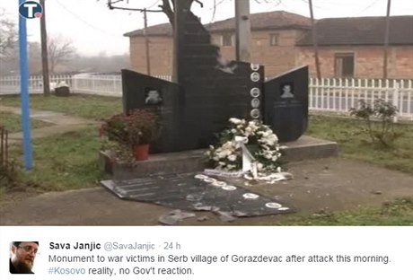 Terem útoník se stal i památník obtem bombardování NATO.