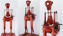 Karel Nepraš: Prosím račte tančit (50 x 75 x 210 cm, podstavec 80 x 90 cm,... Karel Nepraš: Prosím račte tančit (50 x 75 x 210 cm, podstavec 80 x 90 cm,...