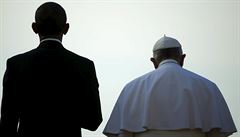 Prezident Barack Obama s papeem Frantikem.