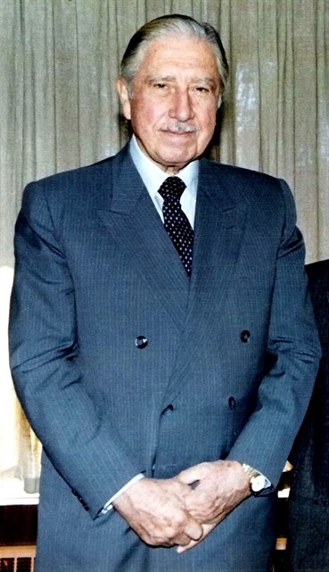 Augusto Pinochet na snímku z roku 1990.