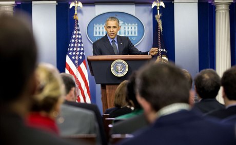 Barack Obama na novinové konferenci