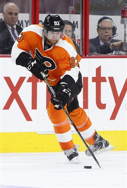 Útoník Philadelphie Flyers Jakub Voráek.