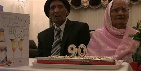 Pár slaví 90. výroí svatby.