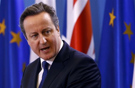 Britský premiér David Cameron bhem jednání ve Varav.