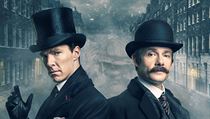 Sherlock Holmes a doktor Watson v podn Benedicta Cumberbatche a Martina...