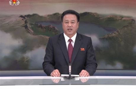 Oznmen provedenho testu vodkov bomby ve vysln severokorejsk televize...