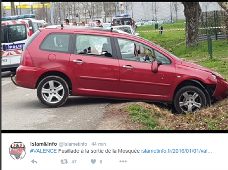 Auto, které odmítlo i pes výzvu zastavit. Francouzská policie tak spustila...