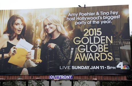 Billboard na Zlaté glóby roku 2015.