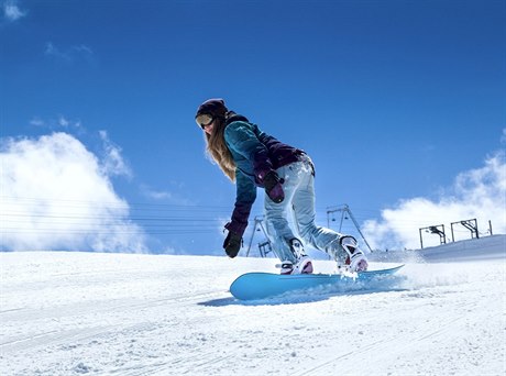 Snowboardista. Ilustraní foto