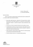 Dopis ministra prmyslu a obchodu Jana Mládka (SSD) adresovaný státní...