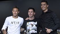 Neymar, Lionel Messi a Cristiano Ronaldo na vyhlášení Zlatého míče 2015 | na serveru Lidovky.cz | aktuální zprávy