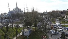Výbuch otásl Istanbulem poblí Modré meity, která je oblíbeným cílem turist.