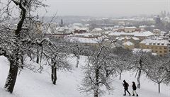 Procházka po zasneném Petín.