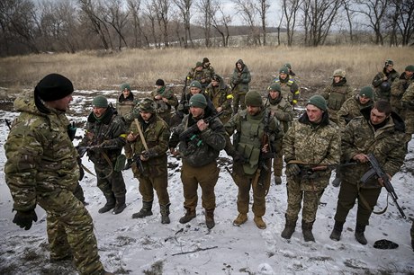 Ukrajintí vojáci.