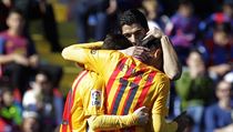 Levante - Barcelona, radost host (Messi, Suarez, Neymar)