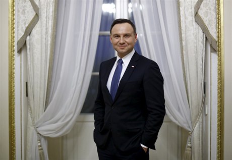 Polský prezident Andrzej Duda v prezidentském paláci ve Varav