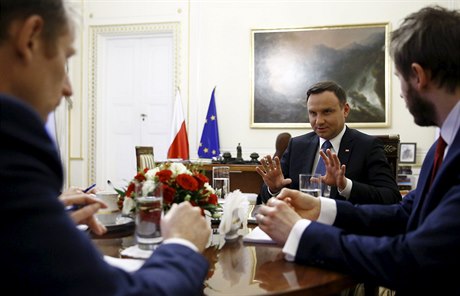 Andrzej Duda pi rozhovoru s agenturou Reuters