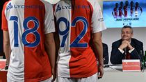 Nové dresy představila fotbalová Slavia 11. února v Praze na tiskové konferenci... | na serveru Lidovky.cz | aktuální zprávy