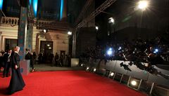 Modelka Lily Donaldsonová na cenách BAFTA.