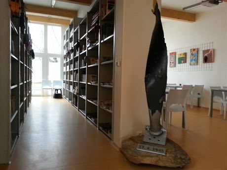 Poet tená nové knihovny v Borov roste.