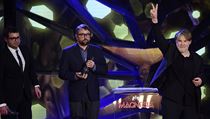 Zleva producent Milan Kuchynka, herec Marek Daniel a režisér Marek Najbrt s... | na serveru Lidovky.cz | aktuální zprávy