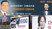 Volební kampaň na Slovensku - a překvapivý billboard. István Vavrek (vlevo... | na serveru Lidovky.cz | aktuální zprávy