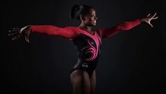 Gymnastka Simone Bilesová.