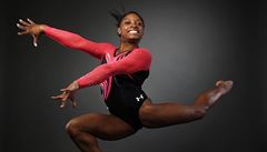 Gymnastka Simone Bilesová.