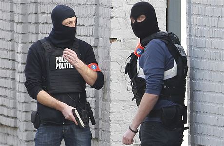 Policejní jednotky v Bruselu - ilustraní foto 