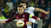 vodn utkn osmifinle fotbalov Evropsk ligy: Sparta Praha - Lazio m.