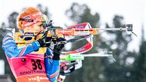 Finále SP v Chanty Mansijsku, Gabriela Soukalová při nástřelu. | na serveru Lidovky.cz | aktuální zprávy
