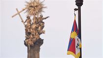 Na budově olomoucké radnice na Horním náměstí visí vlajka Tibetu. | na serveru Lidovky.cz | aktuální zprávy