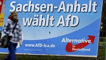 Pedvolebn billboard strany AfD v Magdeburgu.