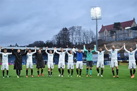 Fotbalisté Plzn slaví vítzství v Liberci.