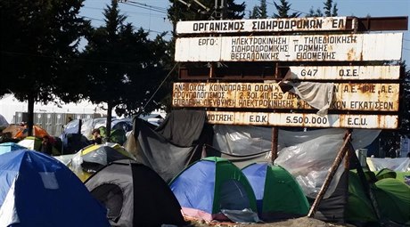 Stísnné pomry na ecko-makedonské hranici.
