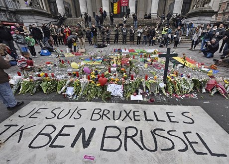 Je suis Bruxelles - Jsem Brusel. Pieta za obti úterního teroru v centru...