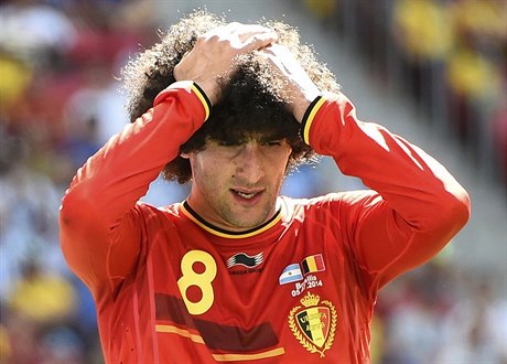 Belgický záloník Marouane Fellaini - ilustraní foto