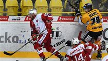 Utkn 1. kola bare o hokejovou extraligu: HC Verva Litvnov - HC Slavia...