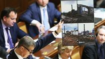 Andrej Babiš při mimořádné schůzi ke kauze Čapí hnízdo použil i grafiku. | na serveru Lidovky.cz | aktuální zprávy