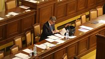 Andrej Babiš se připravuje na jednání Poslanecké sněmovny o kauze Čapí hnízdo. Andrej Babiš se připravuje na jednání Poslanecké sněmovny o kauze Čapí hnízdo.