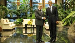 Americký prezident Barack Obama zahájil v Havan jednání s kubánským vdcem...