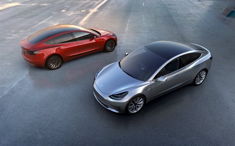Model 3 spolenosti Tesla Motors.