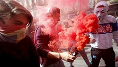 Protestující mláde v Marseille