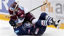 Finle extraligy Sparta - Liberec: Jan vrek sloil libereckho soupee