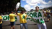 V Brazlii se konaj rozshl protesty proti souasn prezidentce Dilm...